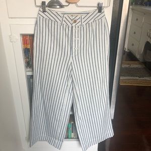 NWT Madewell Wide-leg Pinstripe Pants